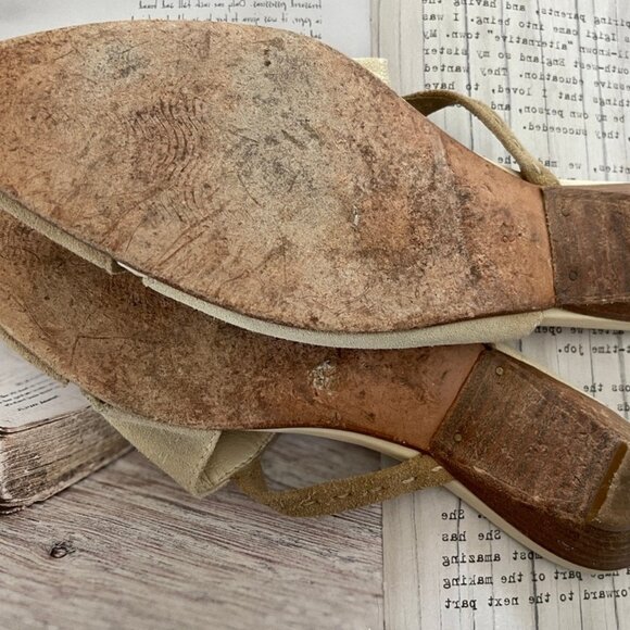 HENRY BEGUELIN Suede Leather Slip On Flats: Size 39 (US 8.5) Excellent Condition - Picture 7 of 8